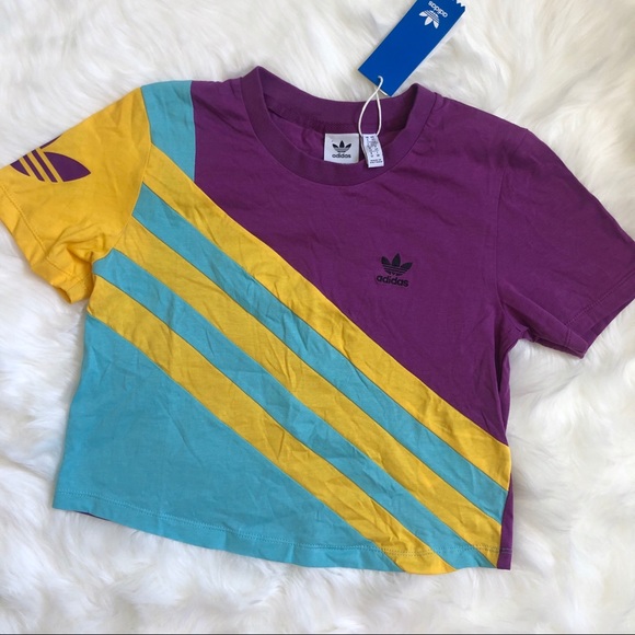 adidas Tops - Adidas Colorful Crop Top